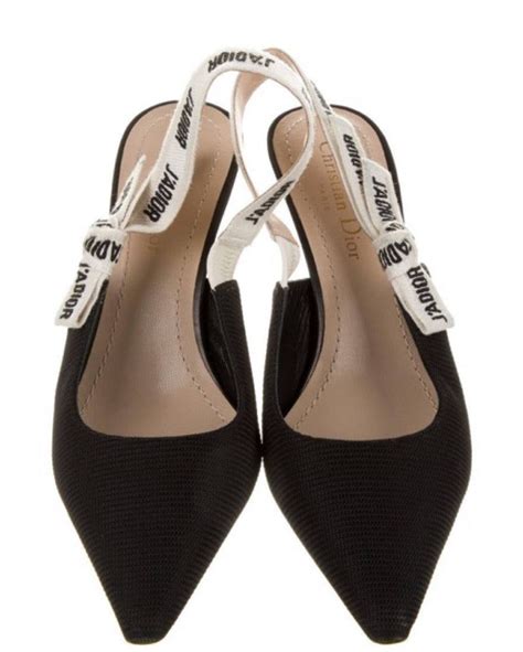 christian dior shoes high heels|Dior slingback kitten heels.